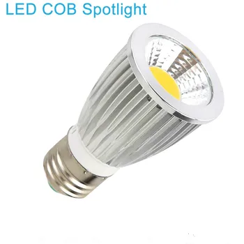 1pcs החדשה LED COB E27 ניתן לעמעום 6W 9W 12W LED 110V 220V זרקור מנורת הנורה לבן חם /לבן קר /לבן טהור תאורת LED